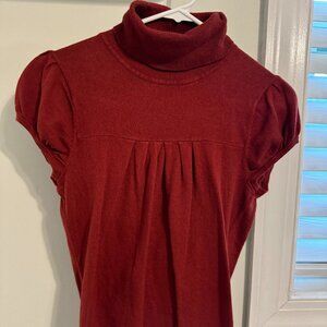 Banana Republic Ladies Turtleneck Short Sleeve Sweater Blouse
